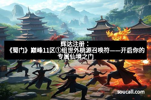 辉达注册：《蜀门》巅峰11区①组世外桃源召唤符——开启你的专属仙境之门